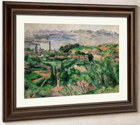 View Of The Gulf Of Marseilles And The Village Of Saint Henri By Cezanne Paul Fine Art Print