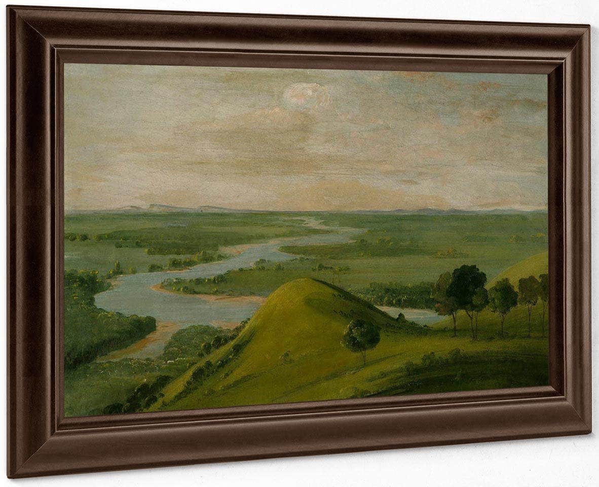 View Of The Junction Of The Red River And The False Washita, In Texas By George Catlin Fine Art Print