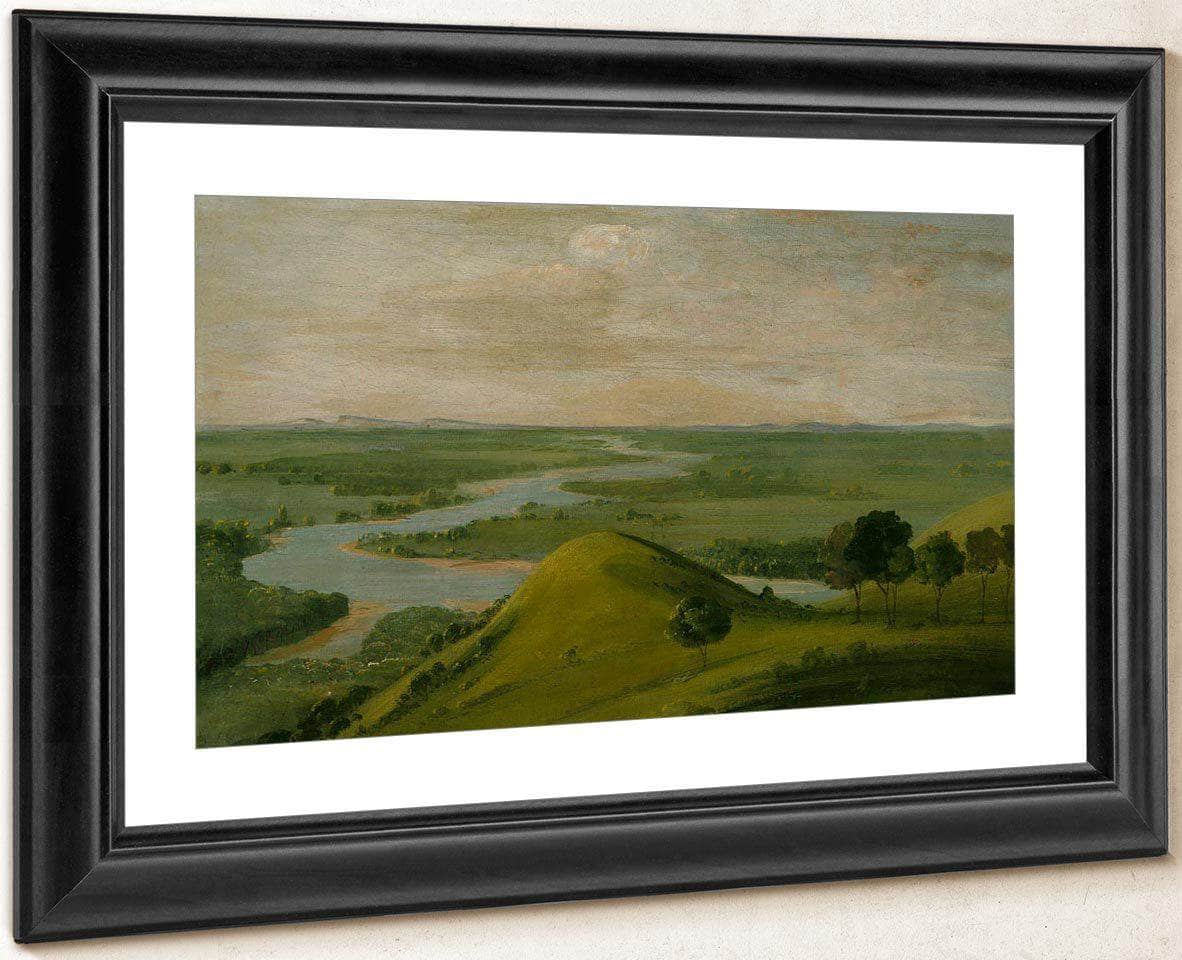 View Of The Junction Of The Red River And The False Washita, In Texas By George Catlin Fine Art Print
