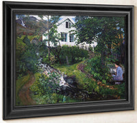 View Of The Parsonage By Nicolai Astrup Fine Art Print