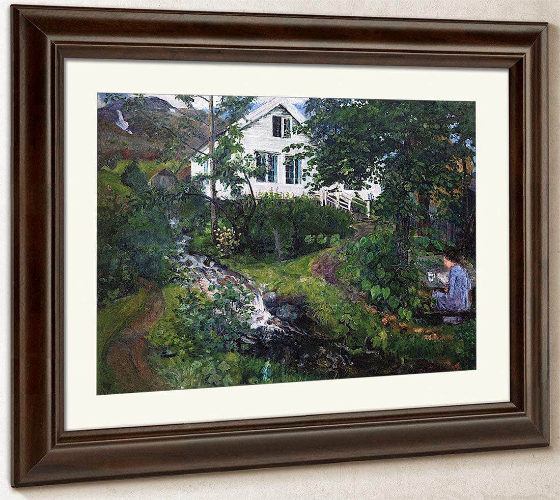 View Of The Parsonage By Nicolai Astrup Fine Art Print