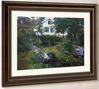 View Of The Parsonage By Nicolai Astrup Fine Art Print