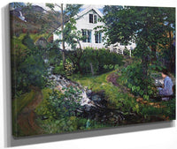 View Of The Parsonage By Nicolai Astrup Fine Art Print