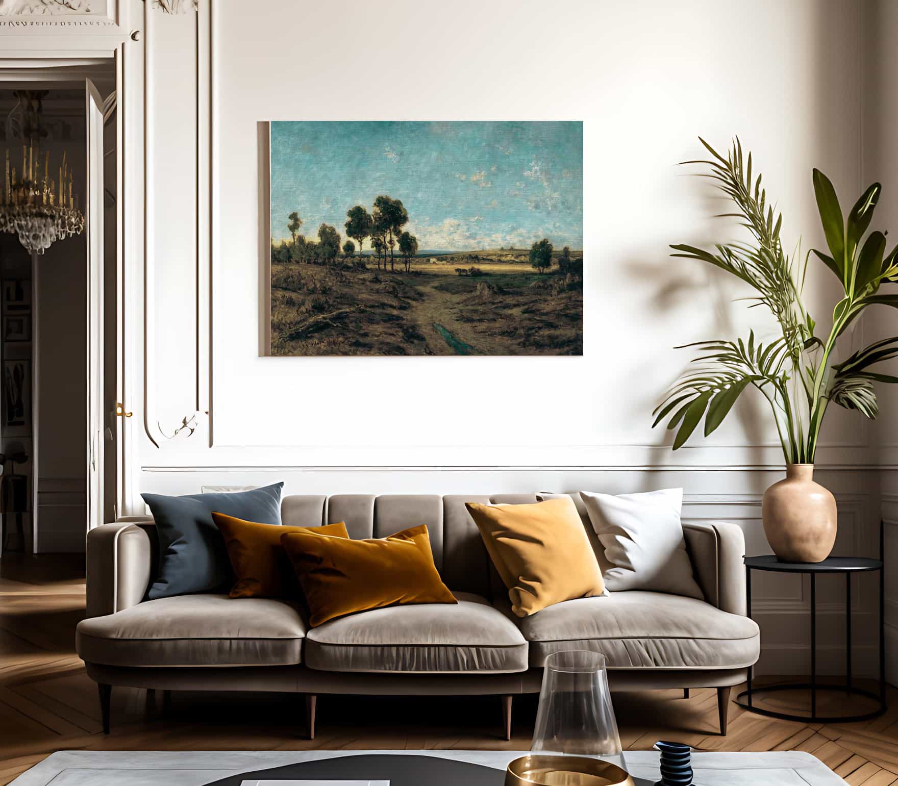 View Of The Plain Of Montmartre 1848 By Theodore Rousseau Fine Art Print