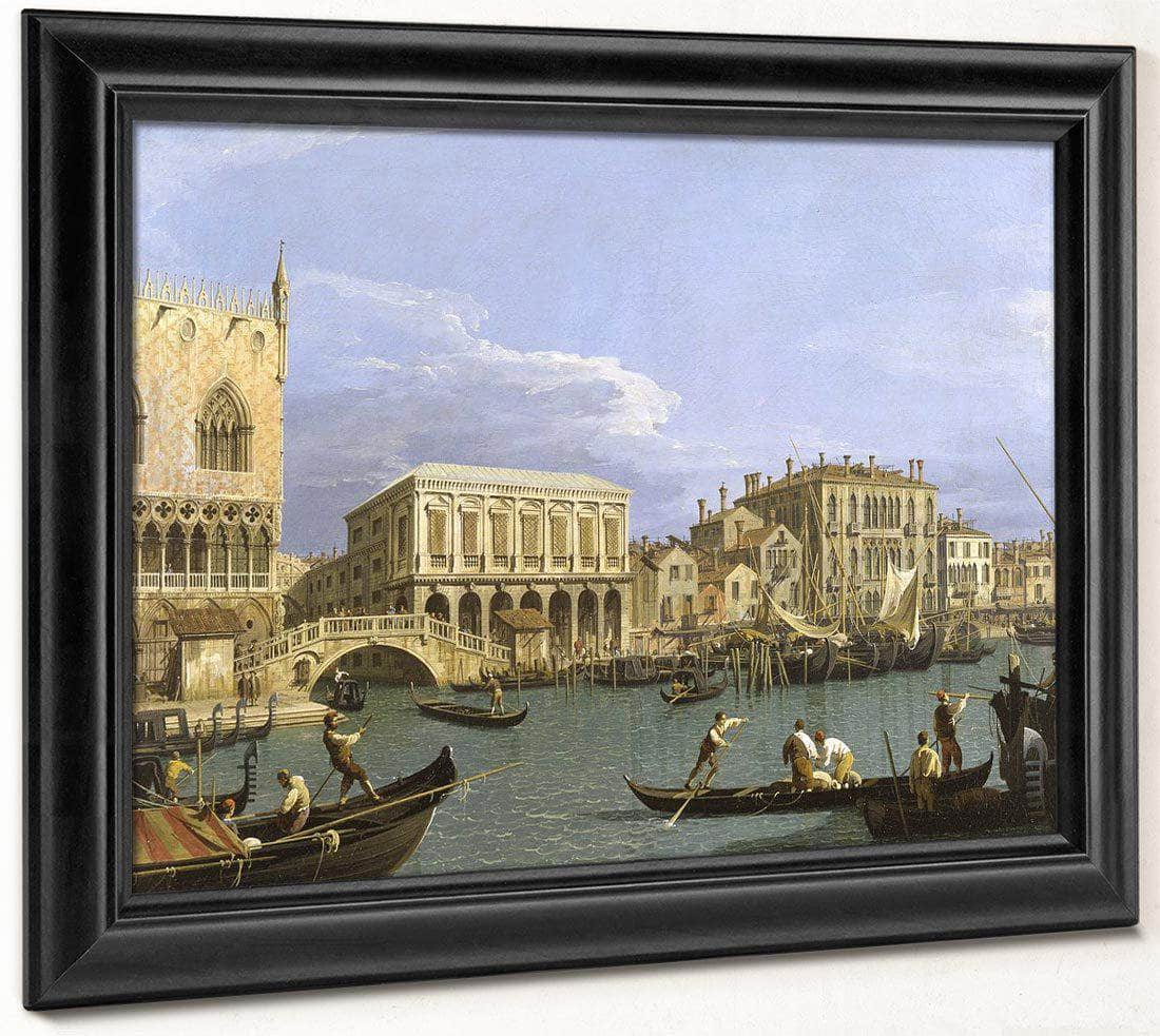 View Of The Riva Degli Schiavoni Venice By Canaletto Fine Art Print