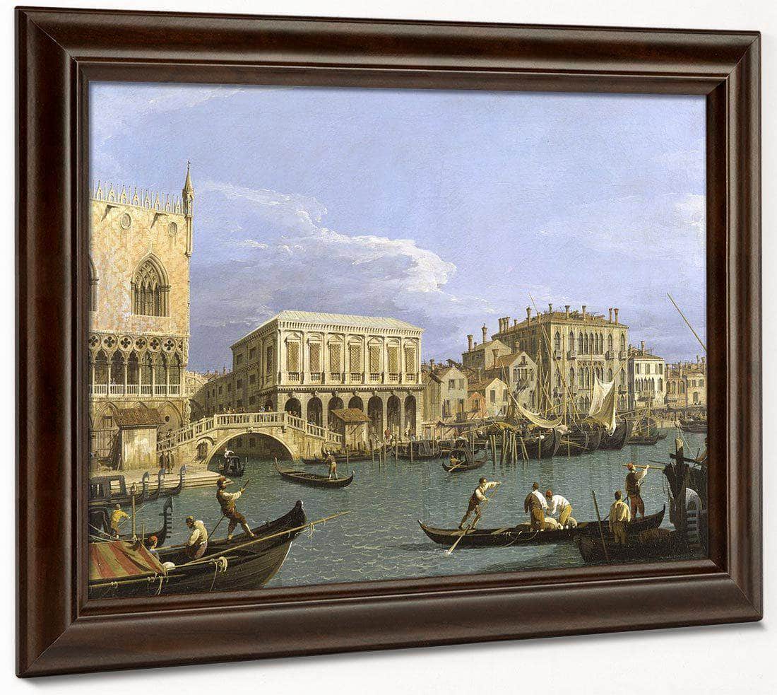 View Of The Riva Degli Schiavoni Venice By Canaletto Fine Art Print