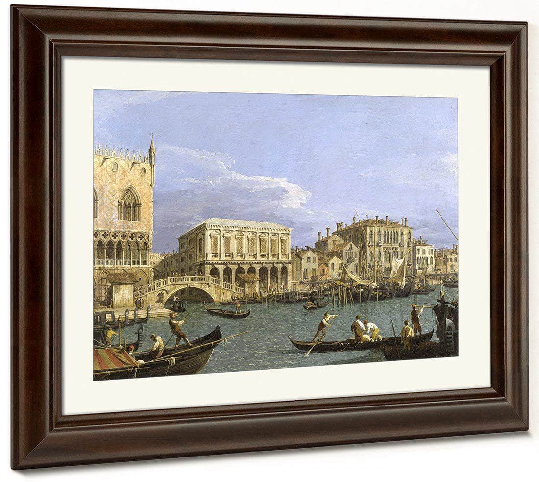 View Of The Riva Degli Schiavoni Venice By Canaletto Fine Art Print