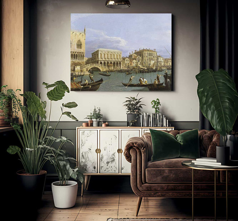 View Of The Riva Degli Schiavoni Venice By Canaletto Fine Art Print