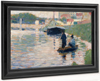 View Of The Seine By Georges Pierre Seurat Fine Art Print