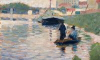 View Of The Seine By Georges Pierre Seurat Fine Art Print