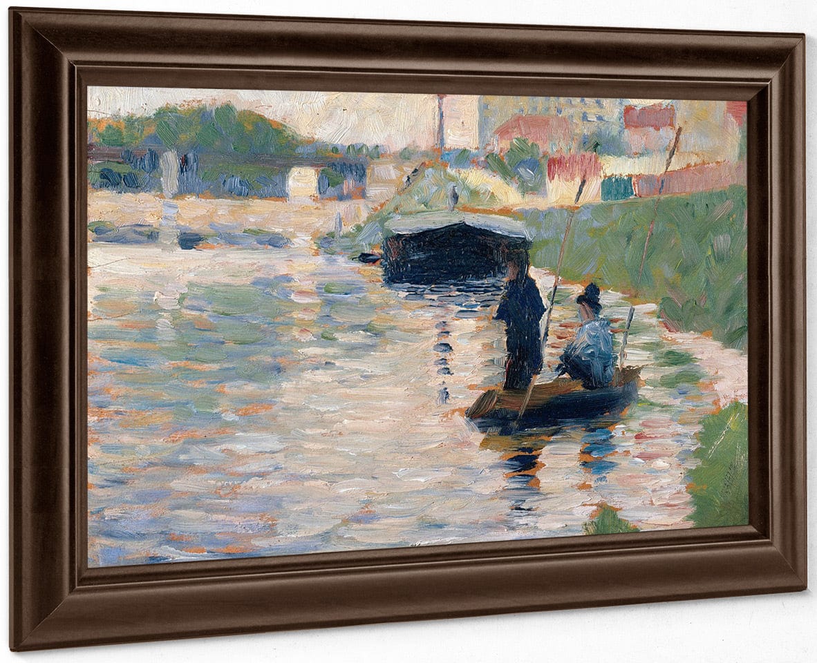 View Of The Seine By Georges Pierre Seurat Fine Art Print