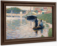 View Of The Seine By Georges Pierre Seurat Fine Art Print