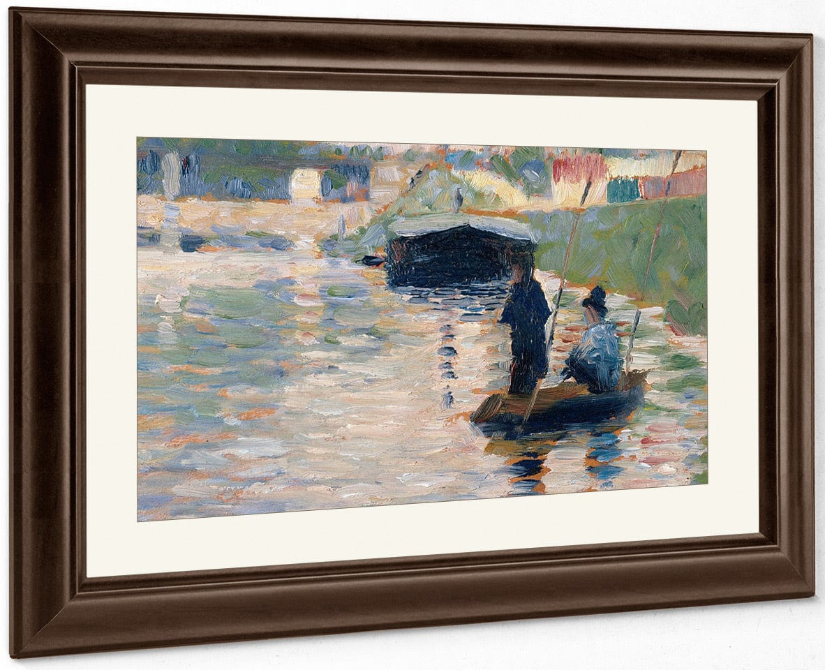 View Of The Seine By Georges Pierre Seurat Fine Art Print