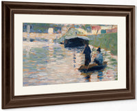 View Of The Seine By Georges Pierre Seurat Fine Art Print