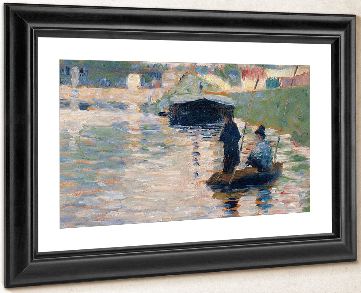 View Of The Seine By Georges Pierre Seurat Fine Art Print