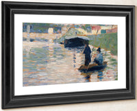 View Of The Seine By Georges Pierre Seurat Fine Art Print