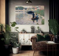 View Of The Seine By Georges Pierre Seurat Fine Art Print