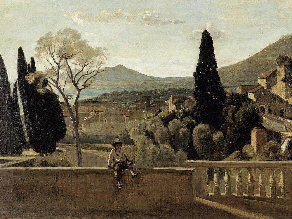 View Of Tivoli After Corot 1863 By Berthe Morisot Fine Art Print