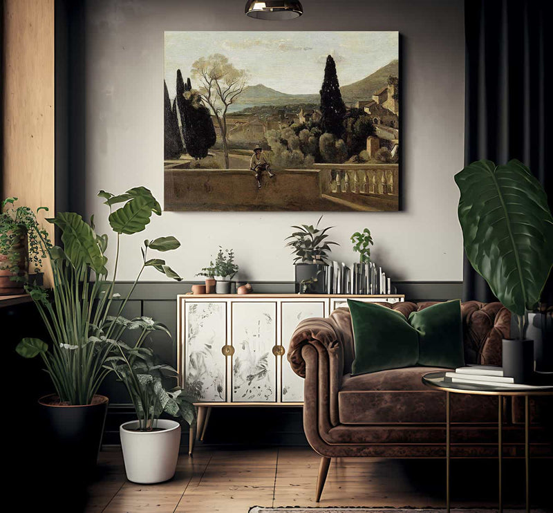 View Of Tivoli After Corot 1863 By Berthe Morisot Fine Art Print