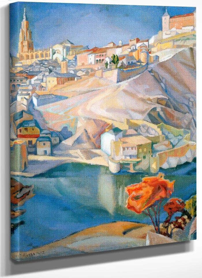 View Of Toledo By Diego Rivera Fine Art Print