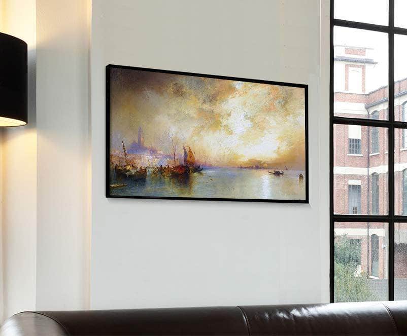 View Of Venice Painting Thomas Moran Canvas Art Fine Art Print