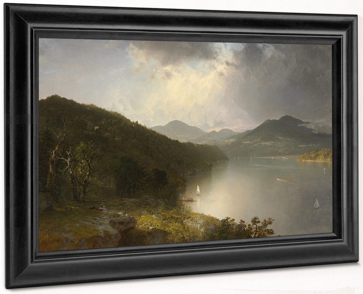 View On The Hudson By John Frederick Kensett Fine Art Print