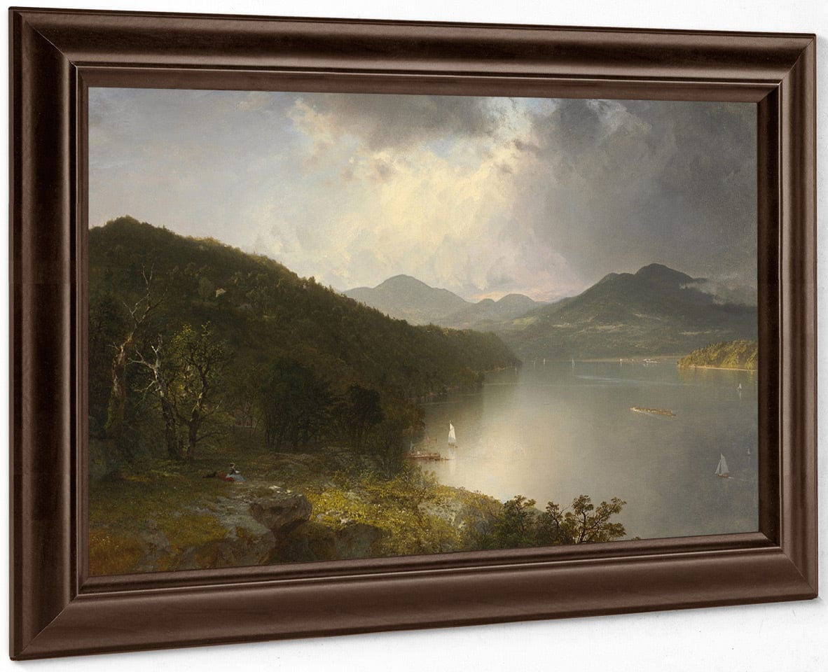 View On The Hudson By John Frederick Kensett Fine Art Print