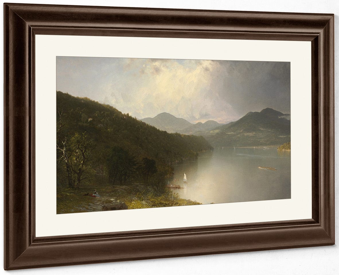 View On The Hudson By John Frederick Kensett Fine Art Print