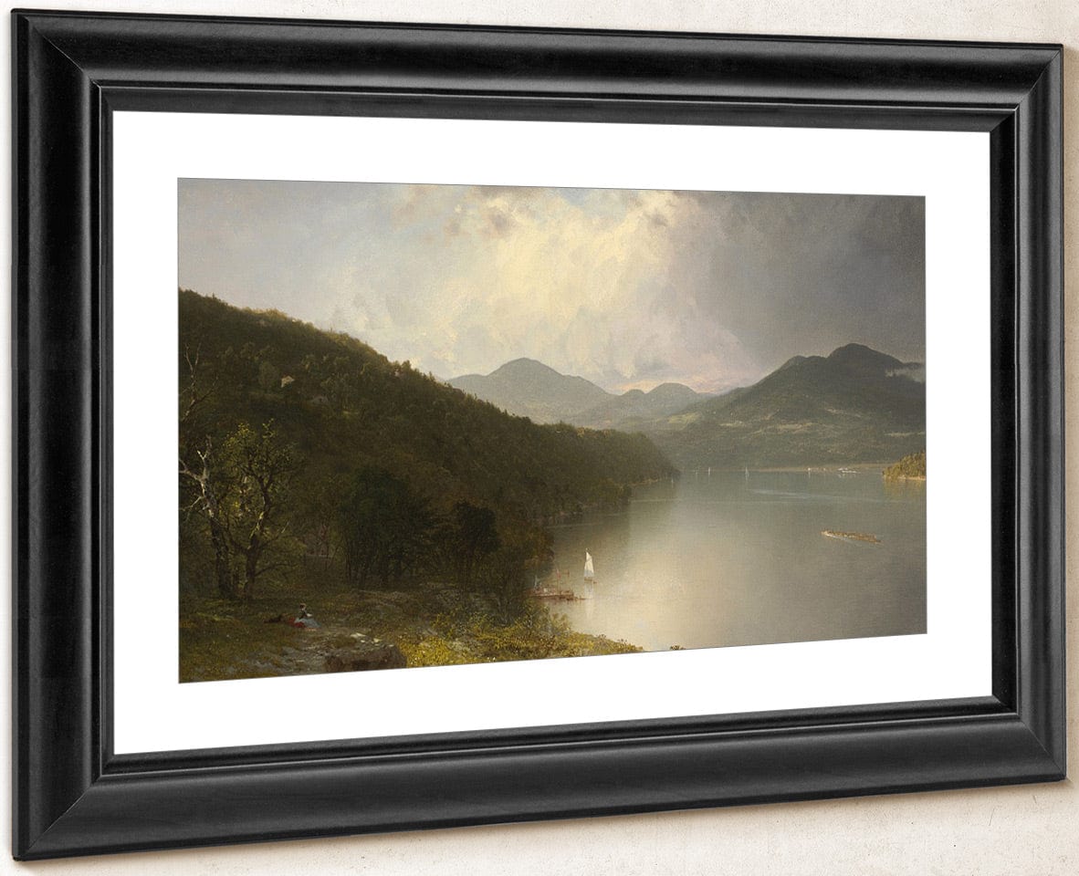 View On The Hudson By John Frederick Kensett Fine Art Print