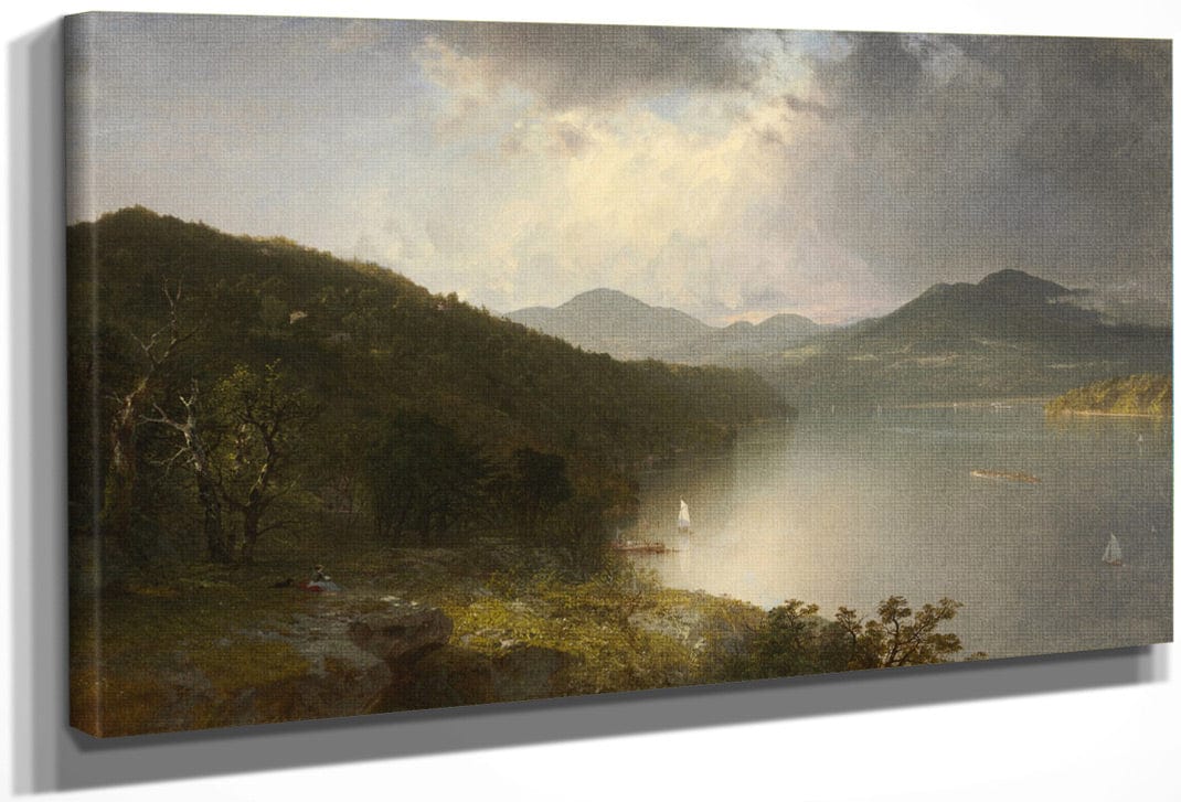 View On The Hudson By John Frederick Kensett Fine Art Print