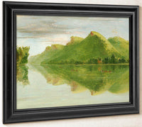 View On The Upper Mississippi, Beautiful Prairie Bluffs By George Catlin Fine Art Print