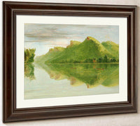 View On The Upper Mississippi, Beautiful Prairie Bluffs By George Catlin Fine Art Print