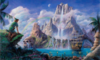 View To Neverland Mountain Neverland Theme Park 1999 By Charles Ryan Fine Art Print