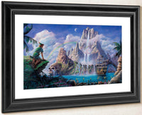 View To Neverland Mountain Neverland Theme Park 1999 By Charles Ryan Fine Art Print