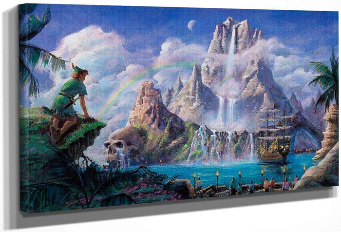 View To Neverland Mountain Neverland Theme Park 1999 By Charles Ryan Fine Art Print