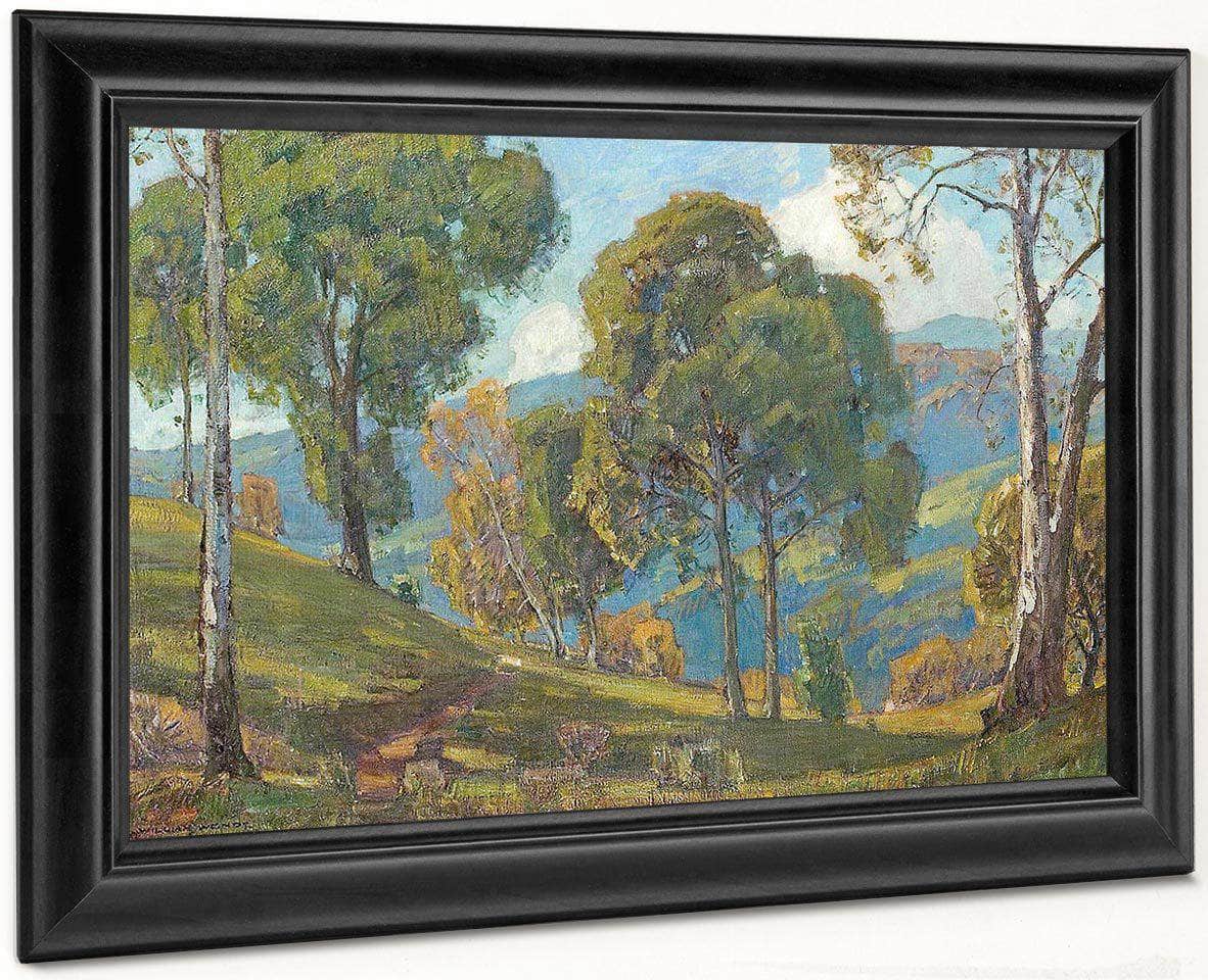 View To The Valley By William Wendt Fine Art Print