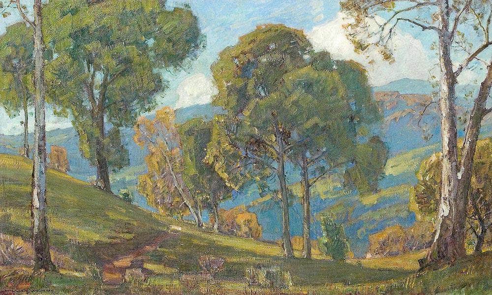 View To The Valley By William Wendt Fine Art Print