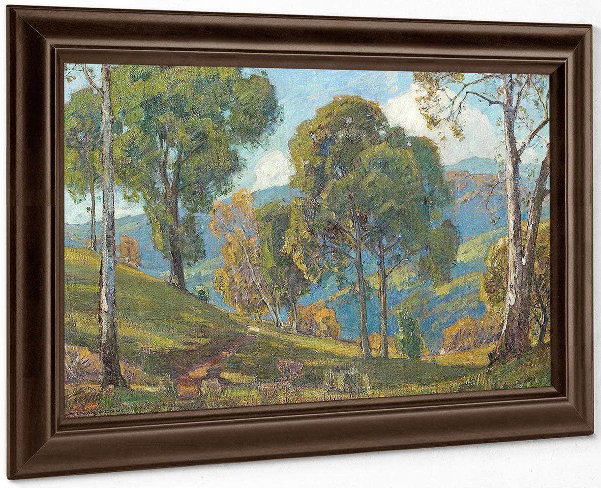 View To The Valley By William Wendt Fine Art Print