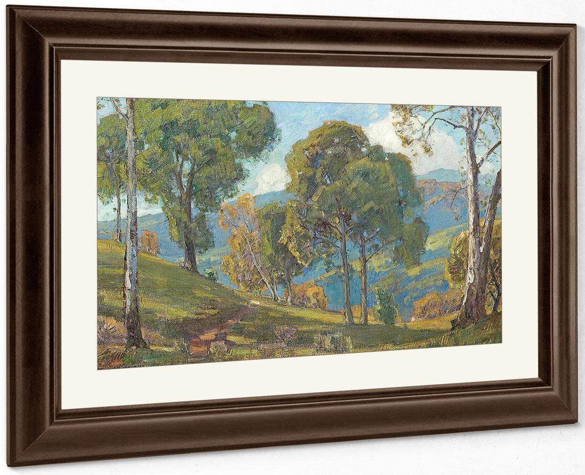 View To The Valley By William Wendt Fine Art Print