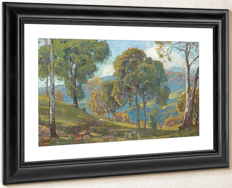View To The Valley By William Wendt Fine Art Print