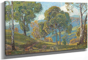 View To The Valley By William Wendt Fine Art Print