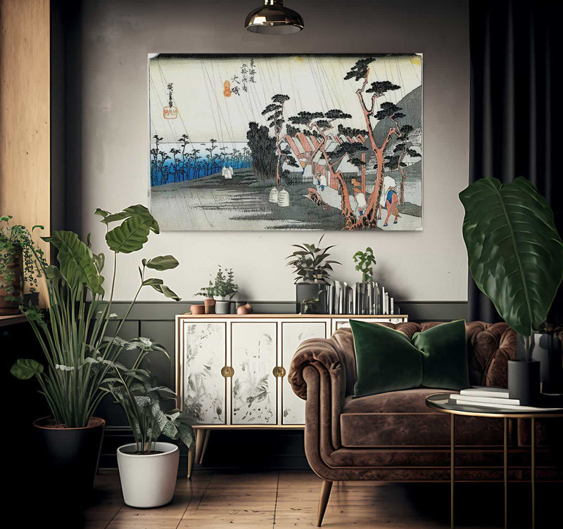 Views Of The Tokaido And Kisokaido Roadsw By Hiroshige Fine Art Print