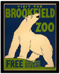 Viisit The Brookfield Zoo  Vintage Poster Fine Art Print