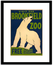 Viisit The Brookfield Zoo  Vintage Poster Fine Art Print