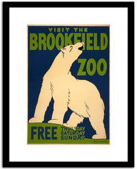 Viisit The Brookfield Zoo  Vintage Poster Fine Art Print