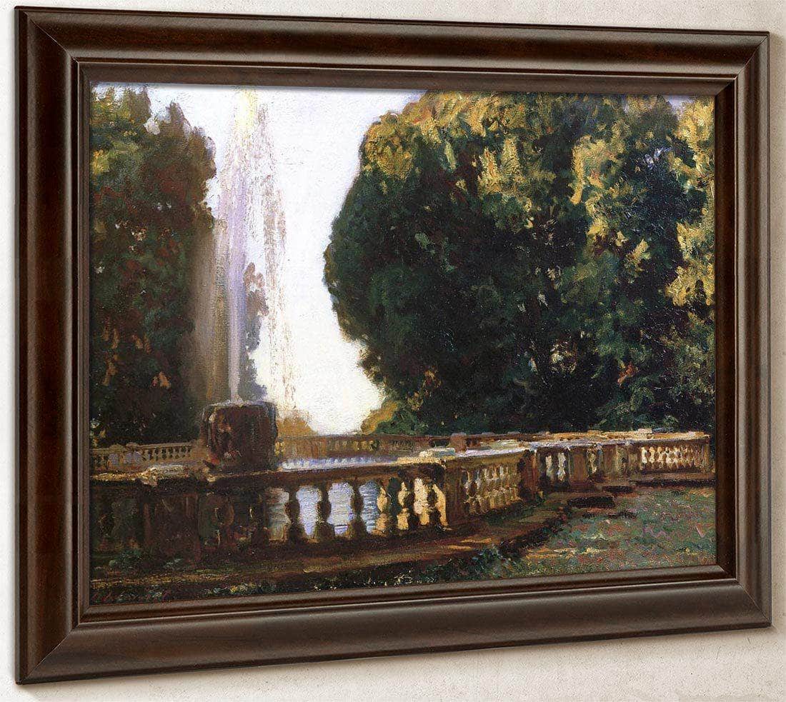 Villa Torlonia  Fountain By John Singer Sargent Fine Art Print