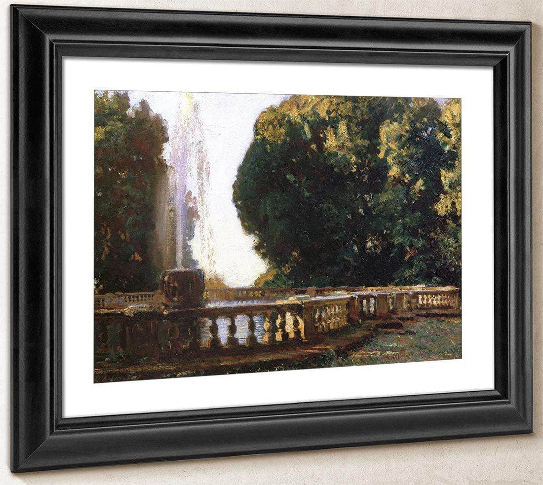 Villa Torlonia  Fountain By John Singer Sargent Fine Art Print