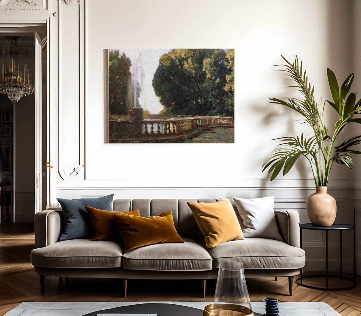 Villa Torlonia  Fountain By John Singer Sargent Fine Art Print