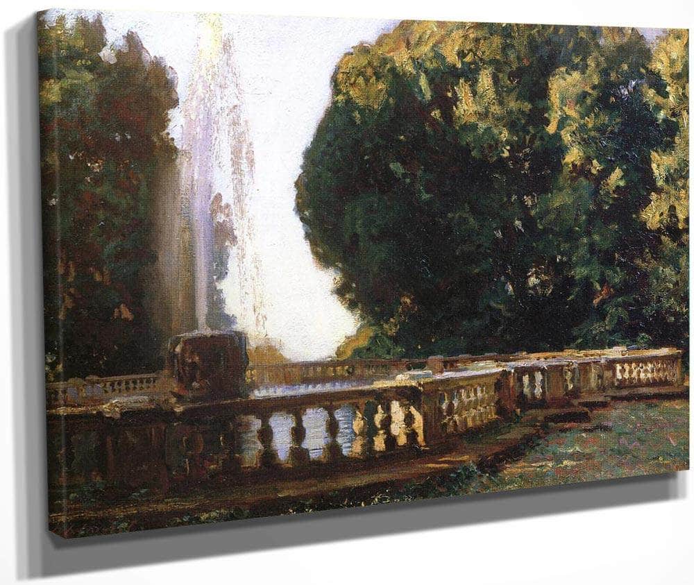 Villa Torlonia  Fountain By John Singer Sargent Fine Art Print