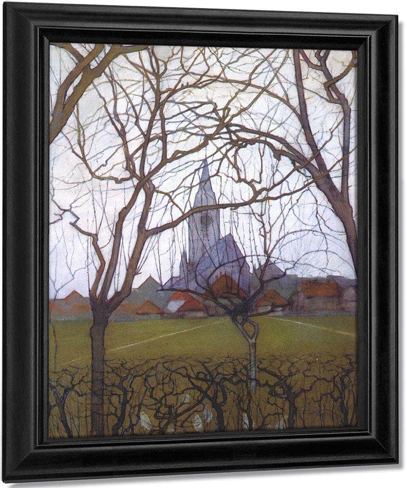 Village Church 1898 Post Impressionism By Piet Mondrian Fine Art Print